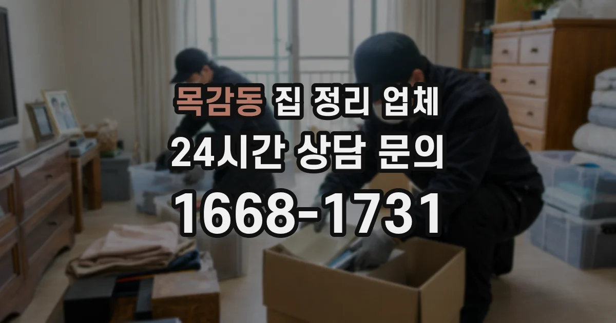 목감동 집 정리 업체
