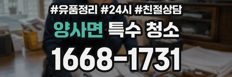양사면 특수 청소