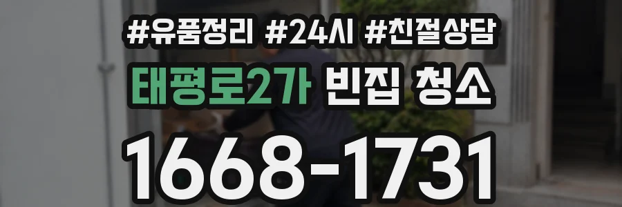 태평로2가 빈집 청소