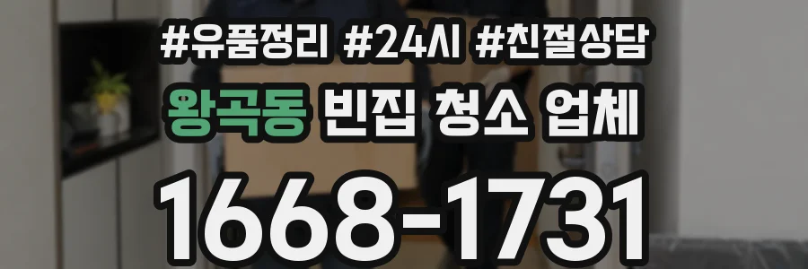 왕곡동 빈집 청소 업체