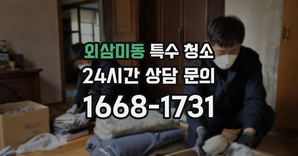 외삼미동 특수 청소