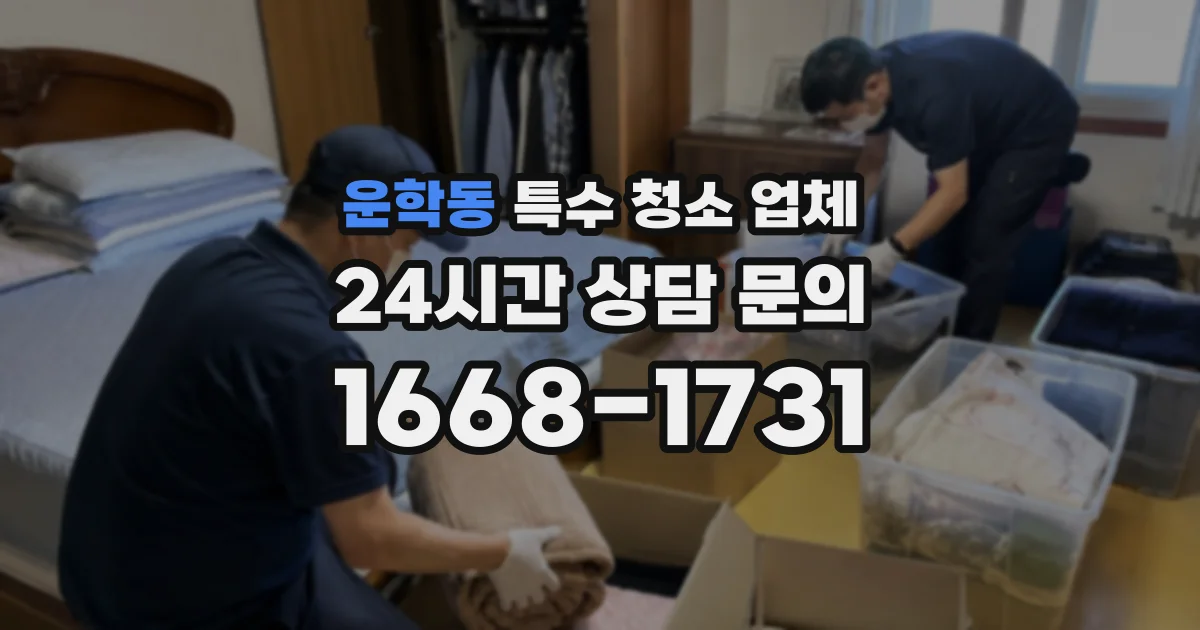 운학동 특수 청소 업체