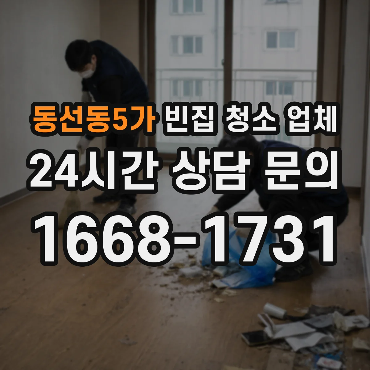동선동5가 빈집 청소 업체