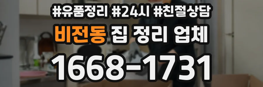 비전동 집 정리 업체