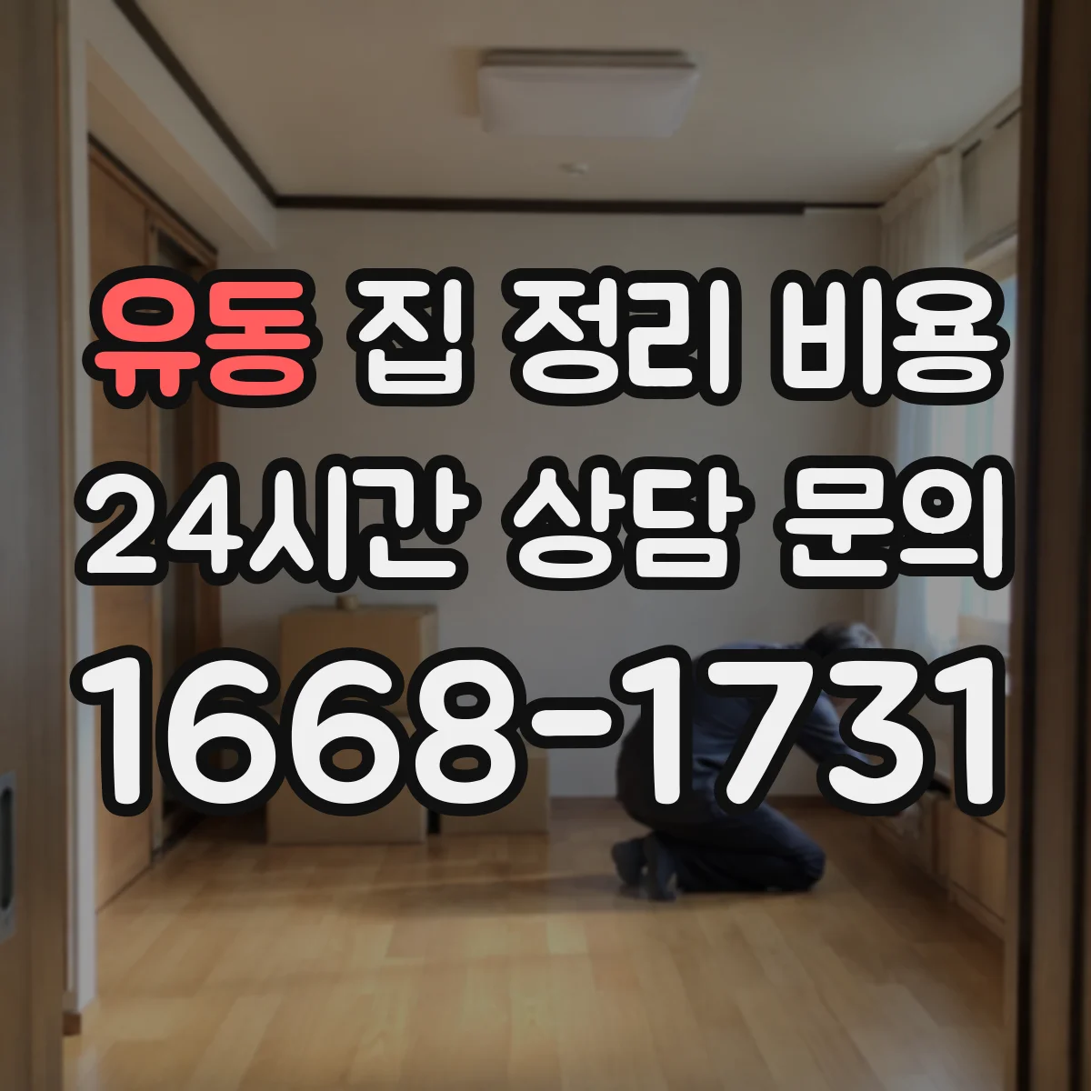 유동 집 정리 비용