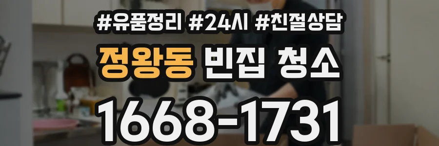 정왕동 빈집 청소