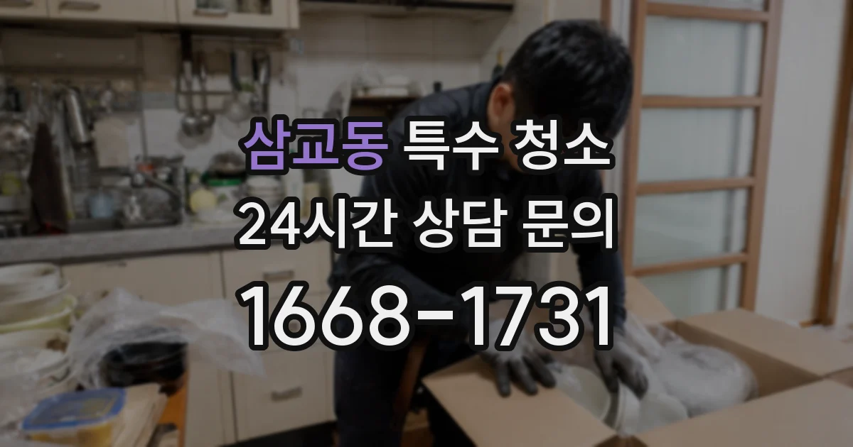 삼교동 특수 청소