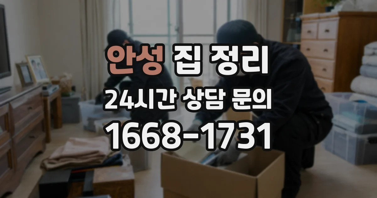 안성 집 정리