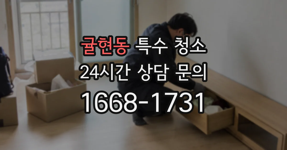귤현동 특수 청소