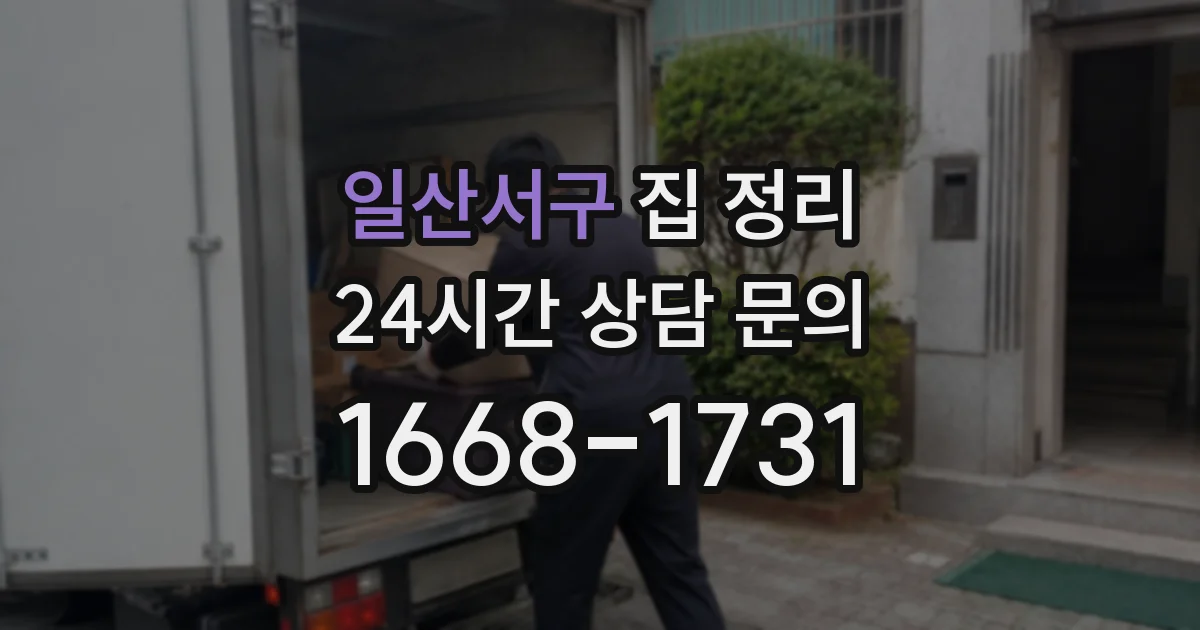 일산서구 집 정리