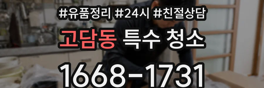 고담동 특수 청소