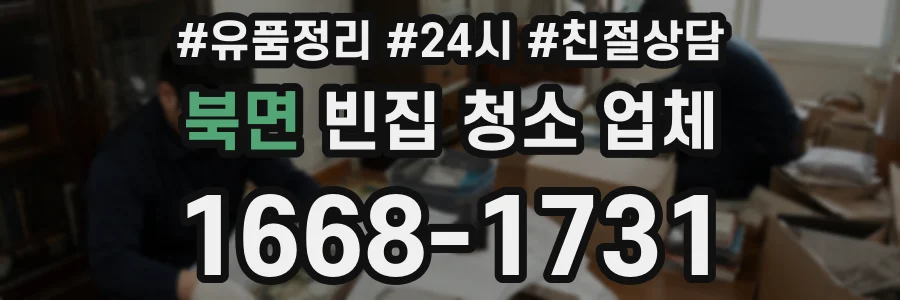 북면 빈집 청소 업체