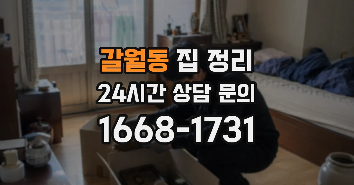 갈월동 집 정리