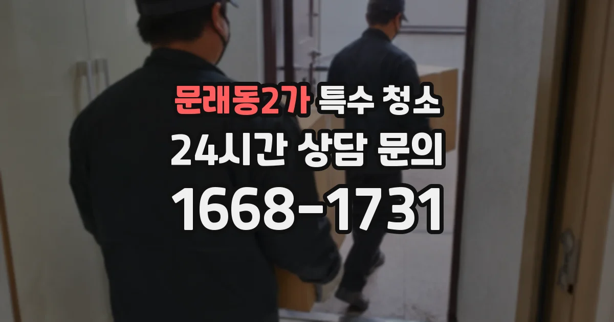 문래동2가 특수 청소