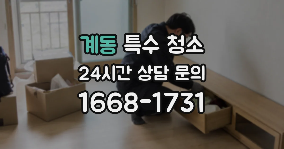 계동 특수 청소