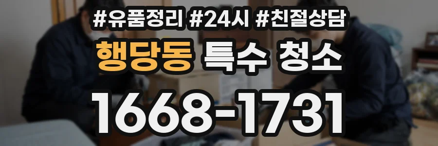 행당동 특수 청소