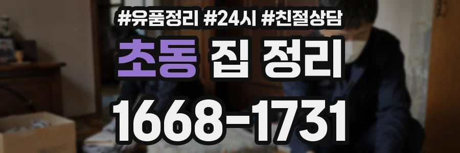 초동 집 정리