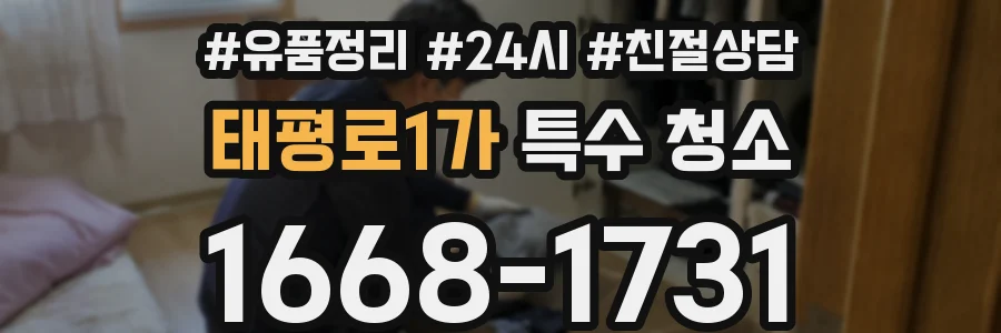 태평로1가 특수 청소