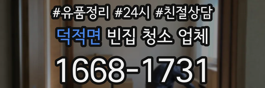 덕적면 빈집 청소 업체