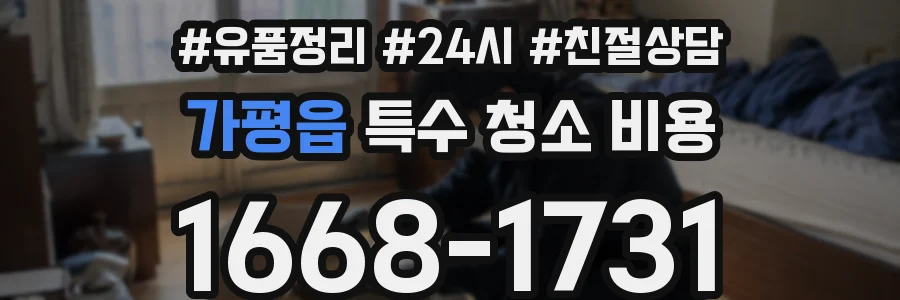 가평읍 특수 청소 비용