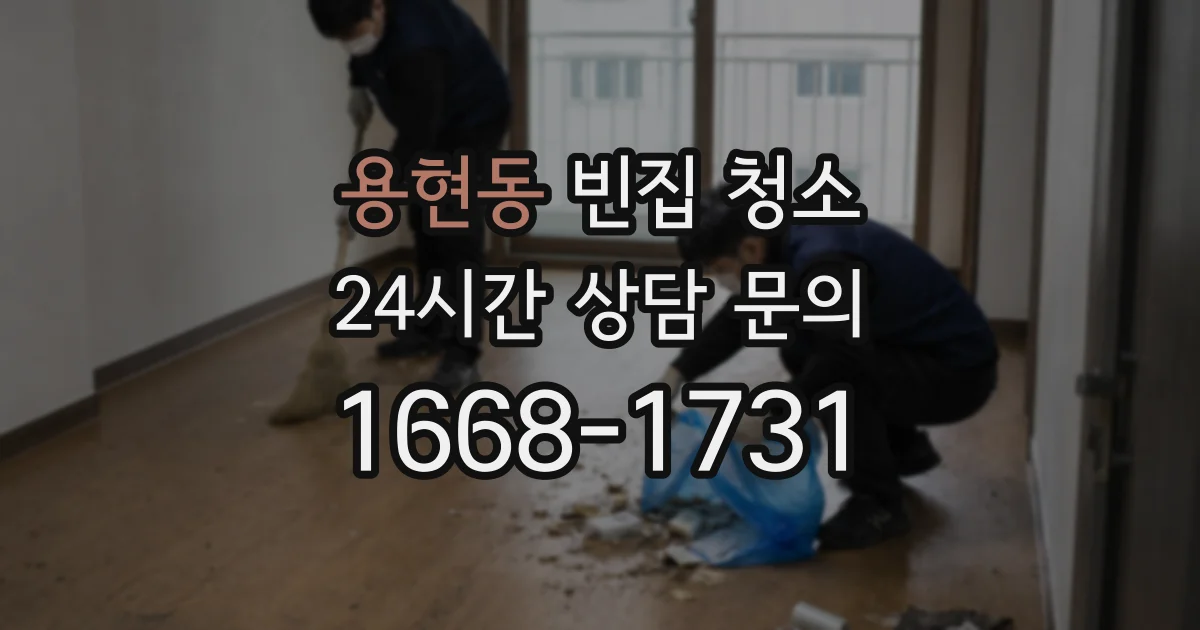 용현동 빈집 청소