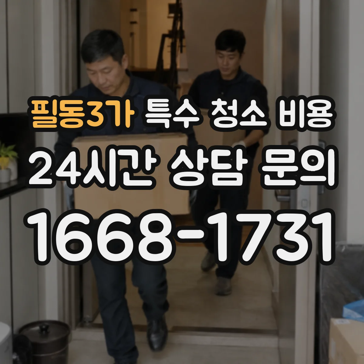 필동3가 특수 청소 비용