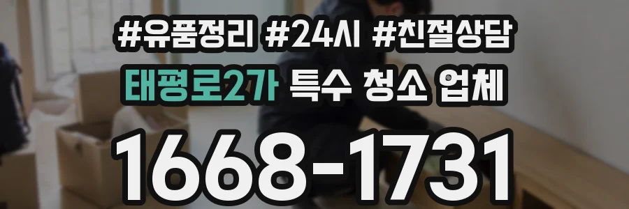태평로2가 특수 청소 업체