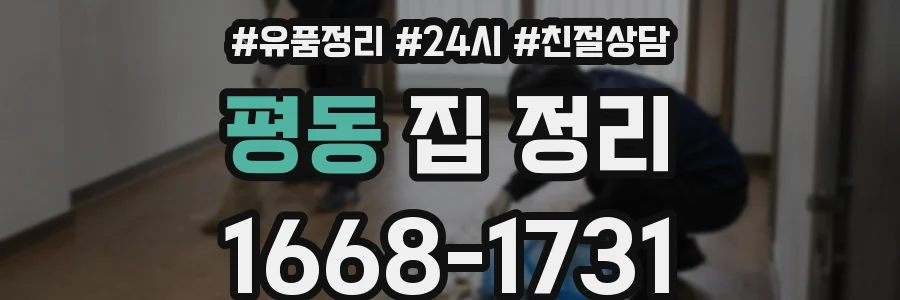 평동 집 정리