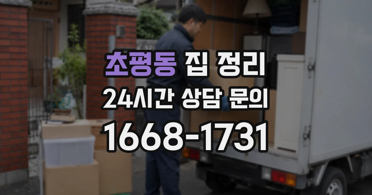 초평동 집 정리