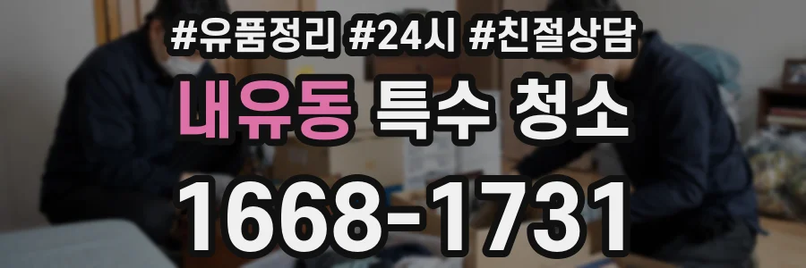 내유동 특수 청소