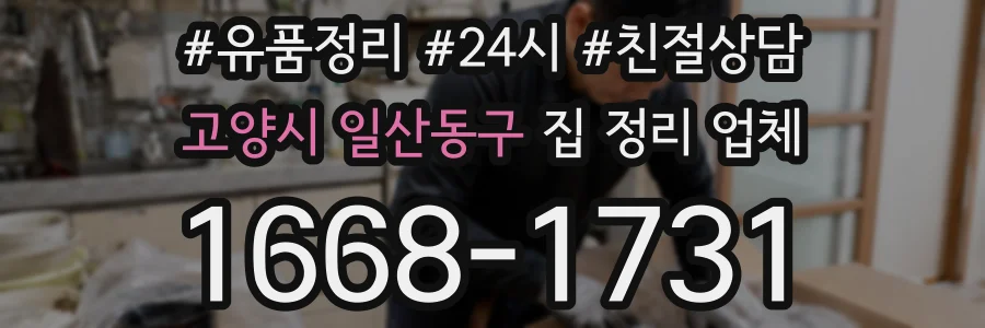고양시 일산동구 집 정리 업체