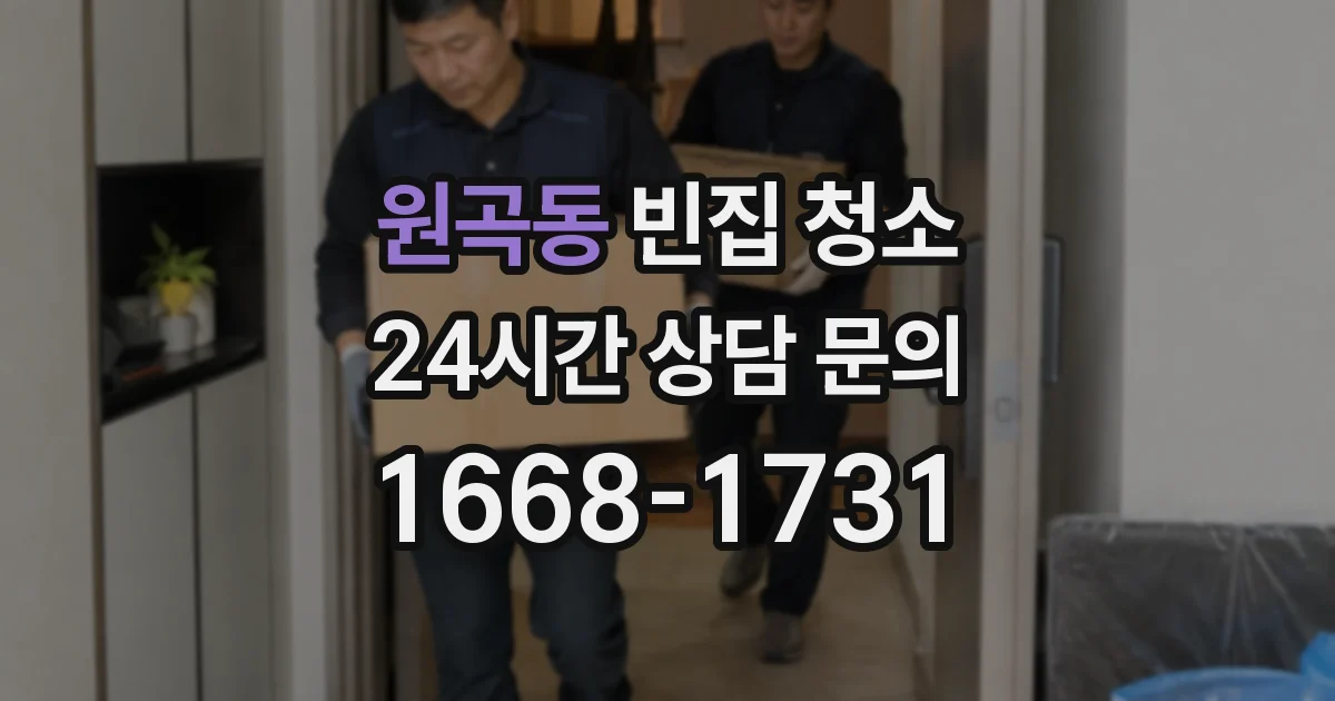 원곡동 빈집 청소