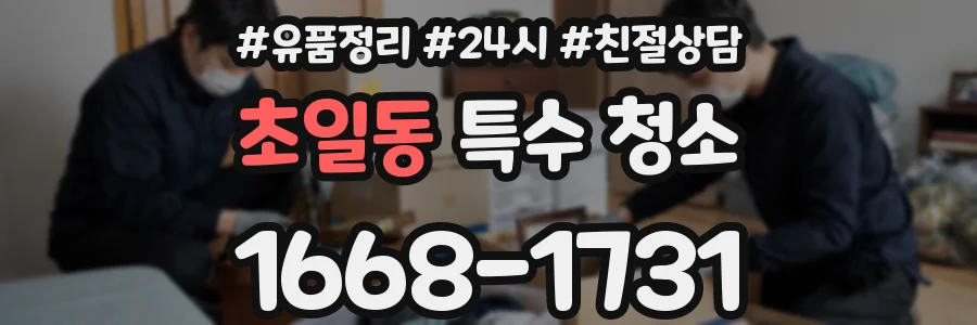 초일동 특수 청소