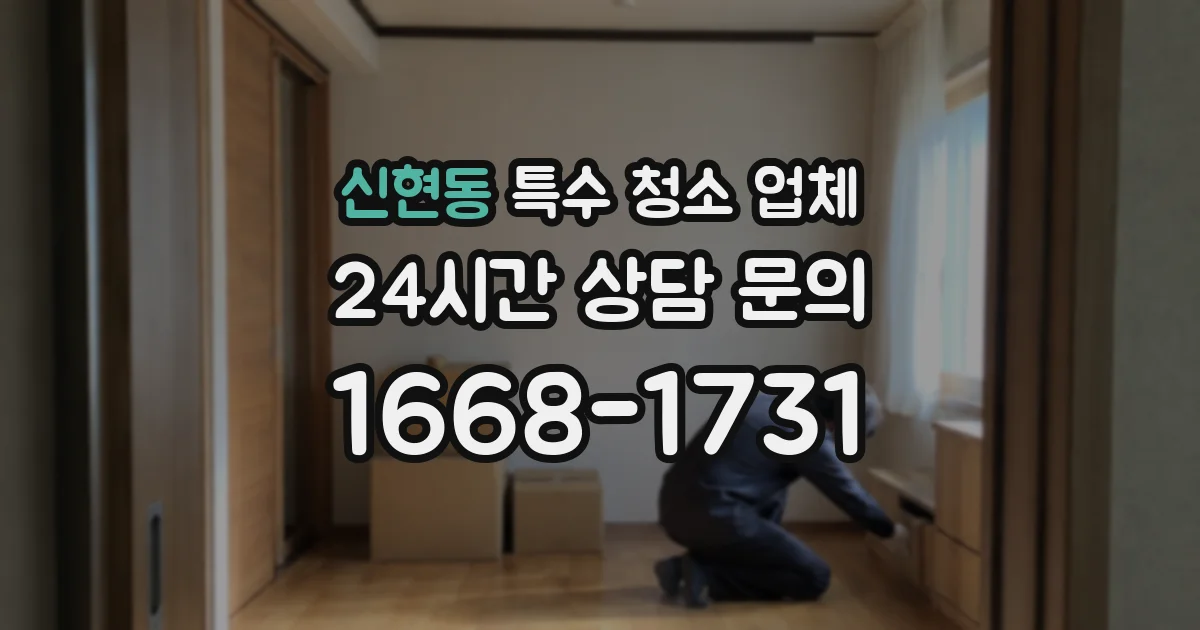 신현동 특수 청소 업체
