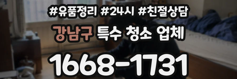 강남구 특수 청소 업체