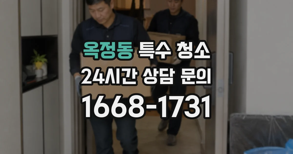 옥정동 특수 청소