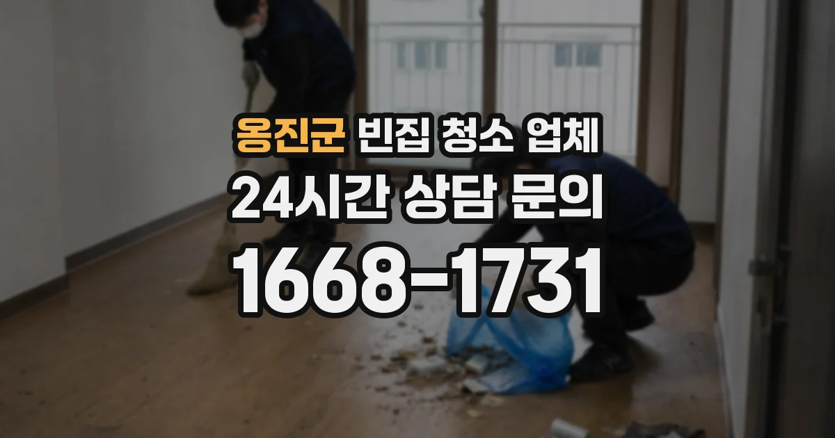 옹진군 빈집 청소 업체