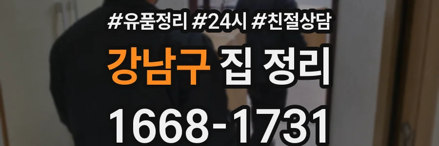 강남구 집 정리