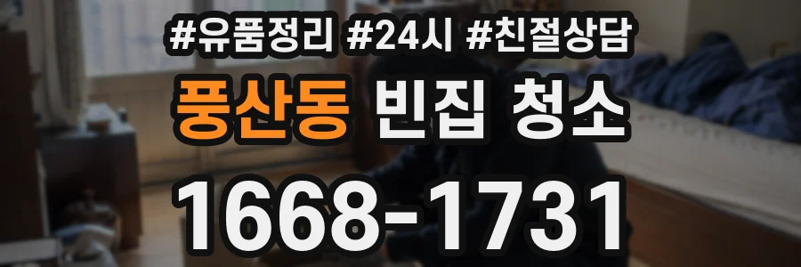 풍산동 빈집 청소
