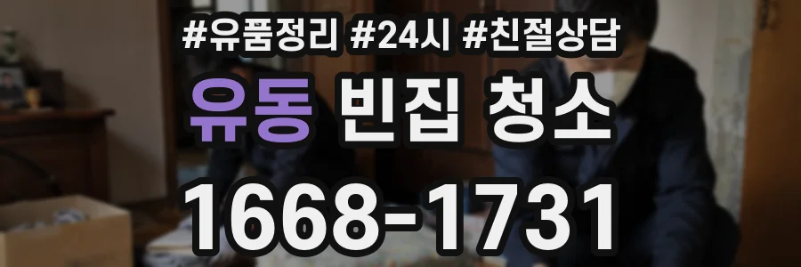 유동 빈집 청소