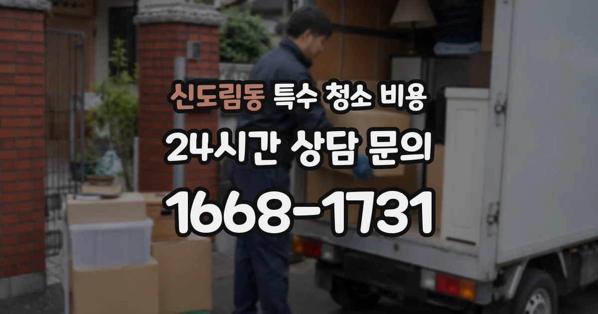 신도림동 특수 청소 비용