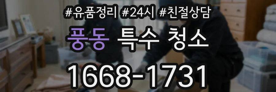 풍동 특수 청소