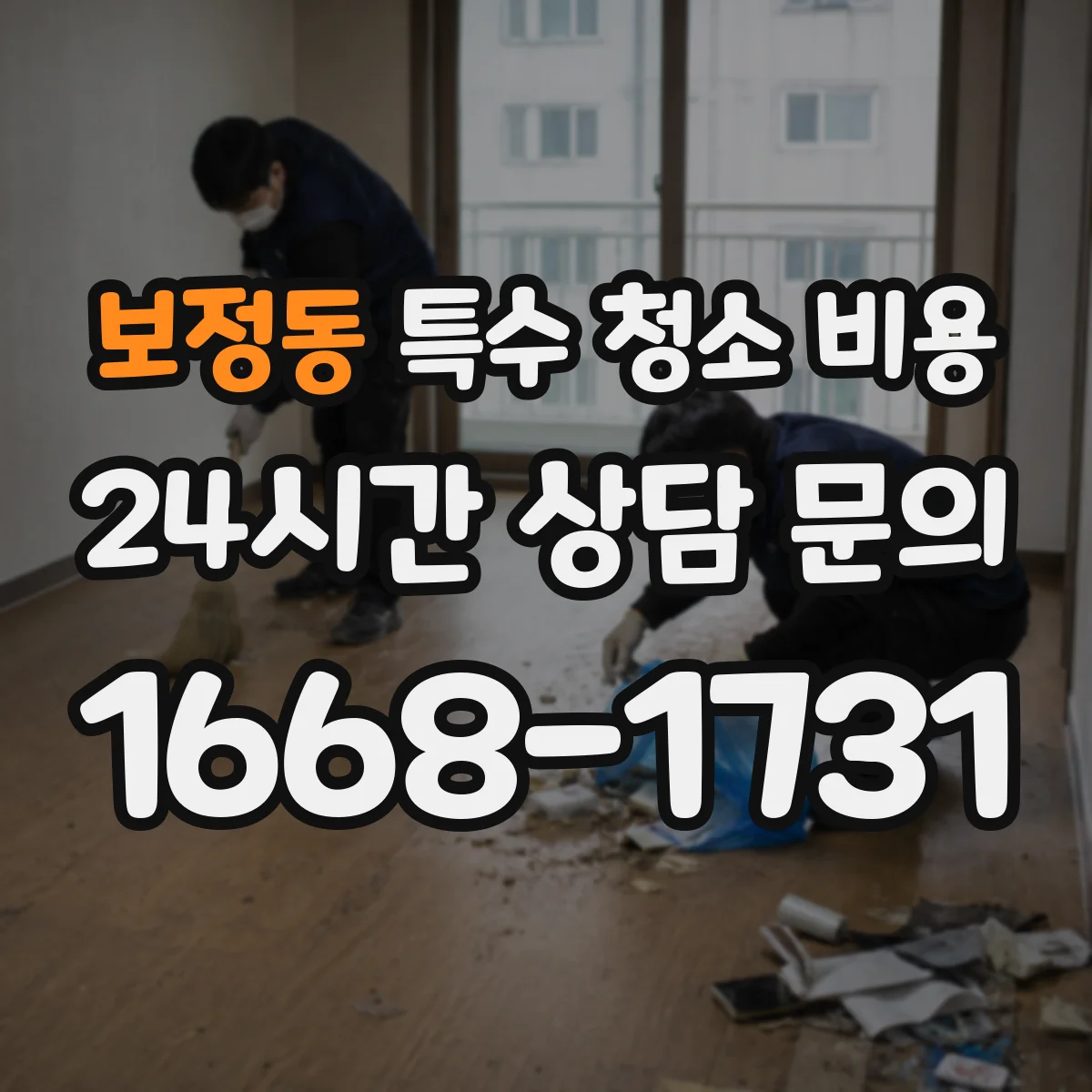 보정동 특수 청소 비용