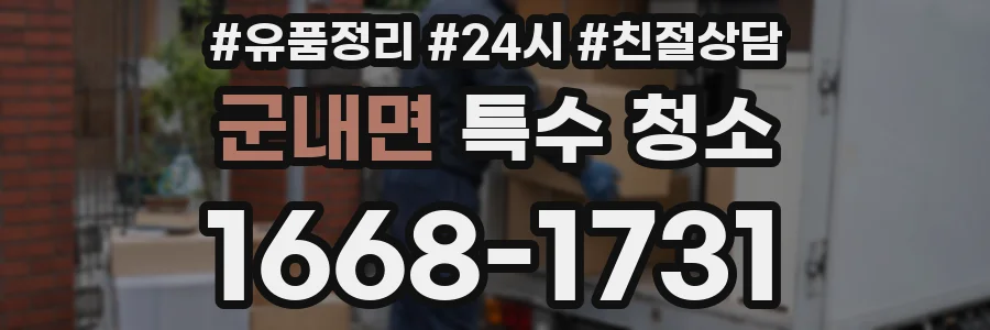 군내면 특수 청소