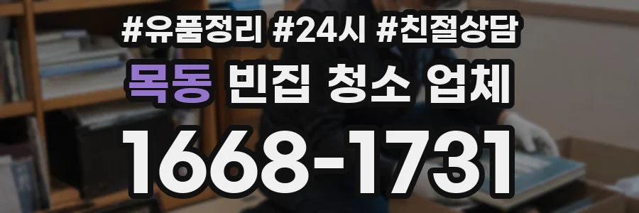 목동 빈집 청소 업체