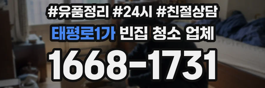 태평로1가 빈집 청소 업체