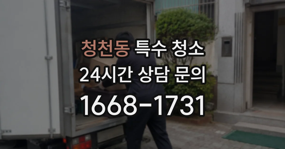 청천동 특수 청소