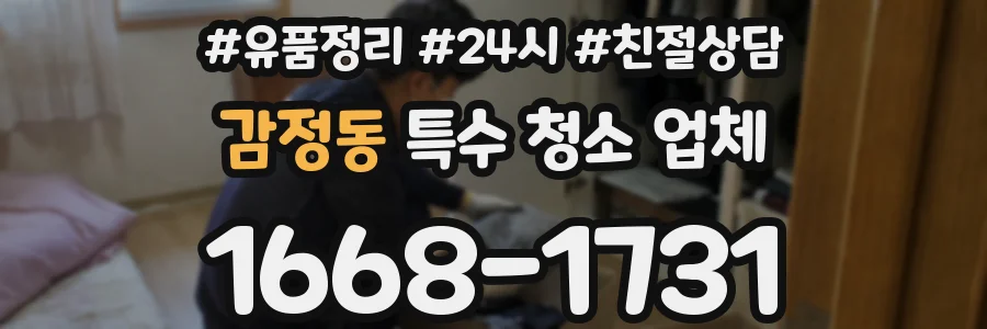 감정동 특수 청소 업체