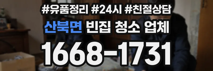 산북면 빈집 청소 업체