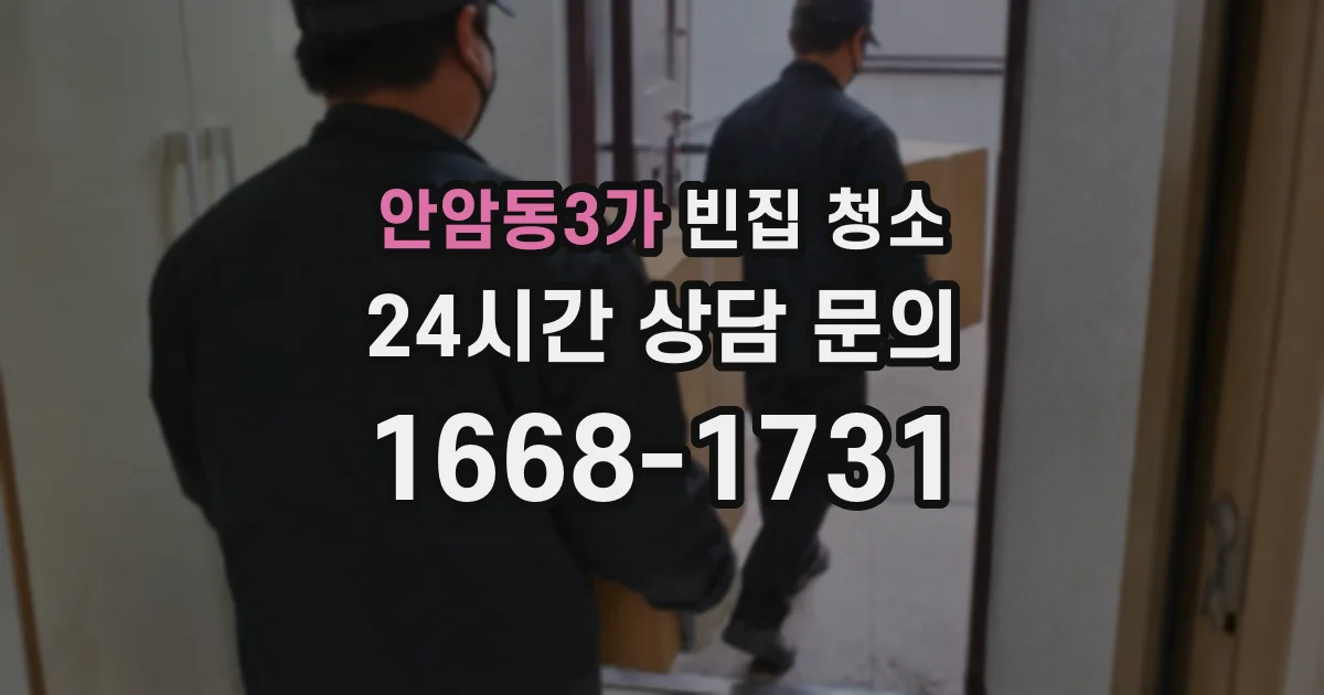 안암동3가 빈집 청소